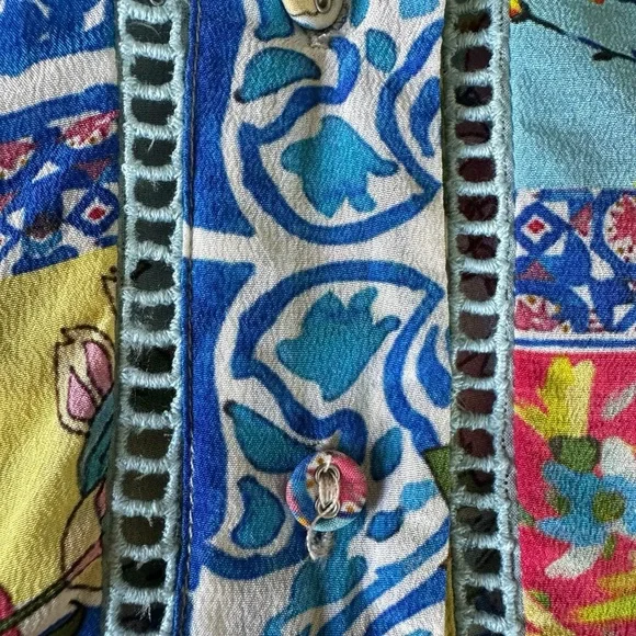 Johnny Was Midsummer Sednea Tunic Medium - Picture 8 of 12